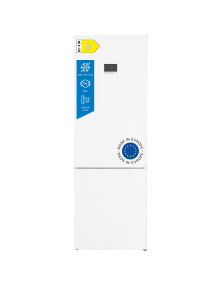 Bosch Serie 4 KGN497WDF Frigorifero Combinato da libera installazione 203 x 70 cm Bianco Classe D