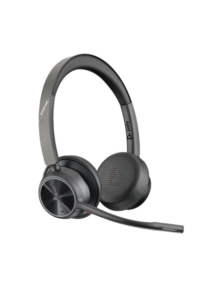 HP Poly Cuffie Poly Voyager 4320 USB-C certificate per Microsoft Teams + dongle BT700
