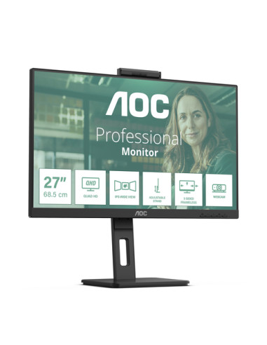 AOC Q27P3QW Monitor PC 68,6 cm (27") 2560 x 1440 Pixel Quad HD Nero