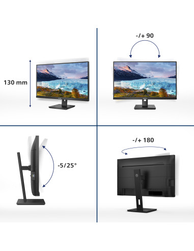 Philips S Line 273S1/00 Monitor PC 68,6 cm (27") 1920 x 1080 Pixel Full HD LCD Nero