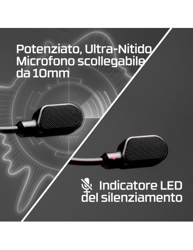 HyperX Cloud III – Cuffie da gaming (nero-rosso)