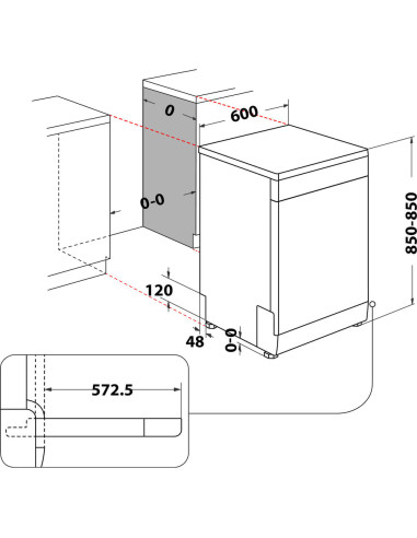 Hotpoint Ariston Lavastoviglie a libera installazione H2F HL626 X