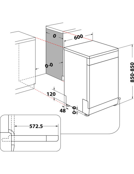 Hotpoint Ariston Lavastoviglie a libera installazione H2F HL626 X