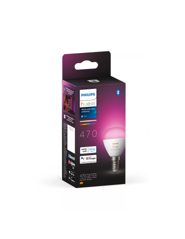 Philips Hue White and Color ambiance Sferetta - lampadina connessa E14