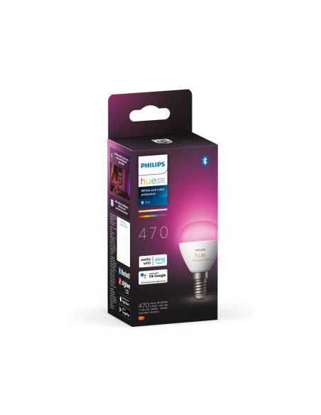 Philips Hue White and Color ambiance Sferetta - lampadina connessa E14
