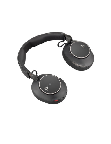 HP Poly Cuffie Poly Voyager Surround 80 UC con connettore USB-C certificate per Microsoft Teams + adattatore USB-C/A