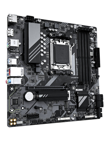 GIGABYTE B650M D3HP Scheda madre - AMD Ryzen serie 9000, VRM a 5+2+2 fasi, fino a 7600 MHz DDR5 (OC), 2xPCIe 4.0 M.2, LAN 2,5 Gb