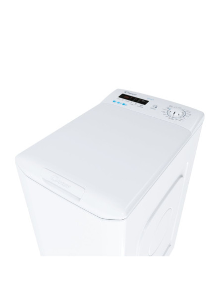 Candy Smart , Lavatrice Carica dall'alto 7 KG, Classe C, 1200 giri, Bianco, Wi-Fi, CST 272D3/1-11