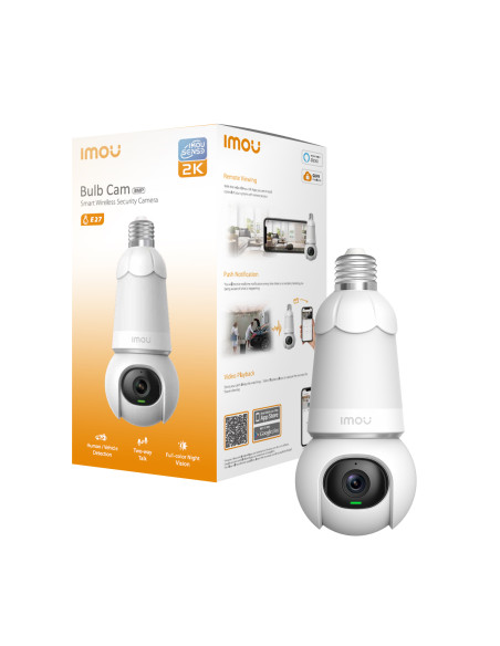 Imou Bulb Cam with light 2K Lampadina Telecamera di sicurezza IP Esterno 2304 x 1296 Pixel Soffitto