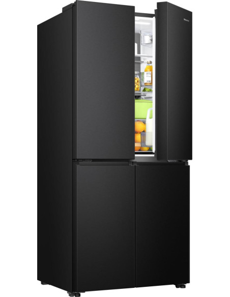 Hisense frigorifero Quattro Porte RQ5P470SAFE libera installazione 483L Classe E Metal cooling WiFi