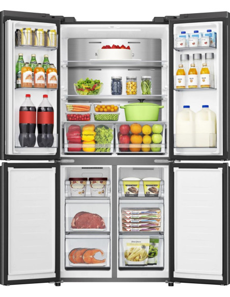 Hisense frigorifero Quattro Porte RQ5P470SAFE libera installazione 483L Classe E Metal cooling WiFi