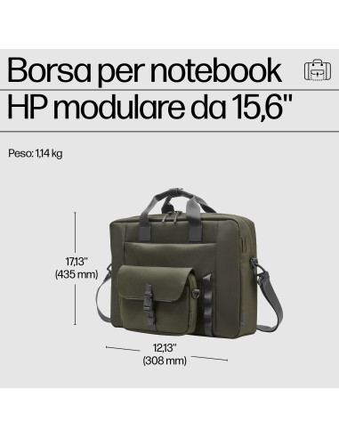 HP Borsa modulare per laptop da 15,6 pollici