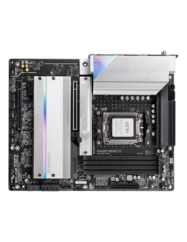 GIGABYTE B650 AERO G Scheda madre - Supporta CPU AMD Ryzen serie 9000, fino a 8000 MHz DDR5 (OC), 1xPCIe 5.0 + 2xPCIe 4.0 M.2, L