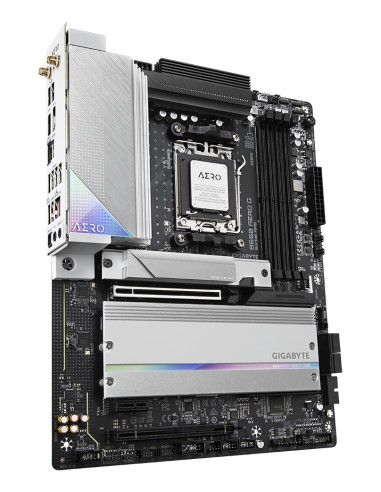 GIGABYTE B650 AERO G Scheda madre - Supporta CPU AMD Ryzen serie 9000, fino a 8000 MHz DDR5 (OC), 1xPCIe 5.0 + 2xPCIe 4.0 M.2, L