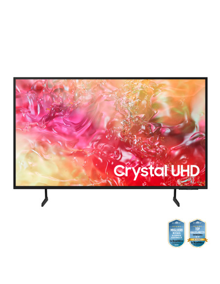Samsung TV Crystal UHD 4K 43” UE43DU7170UXZT Smart TV Wi-Fi Black 2024, Processore Crystal 4K, 4K Upscaling, Slim Look Design,