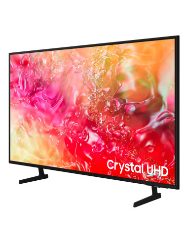 Samsung TV Crystal UHD 4K 50” UE50DU7170UXZT Smart TV Wi-Fi Black 2024, Processore Crystal 4K, 4K Upscaling, Slim Look Design,