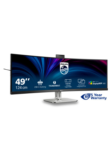 Philips 49B2U6903CH/00 Monitor PC 124,5 cm (49") 5120 x 1440 Pixel Dual QHD LCD Grigio