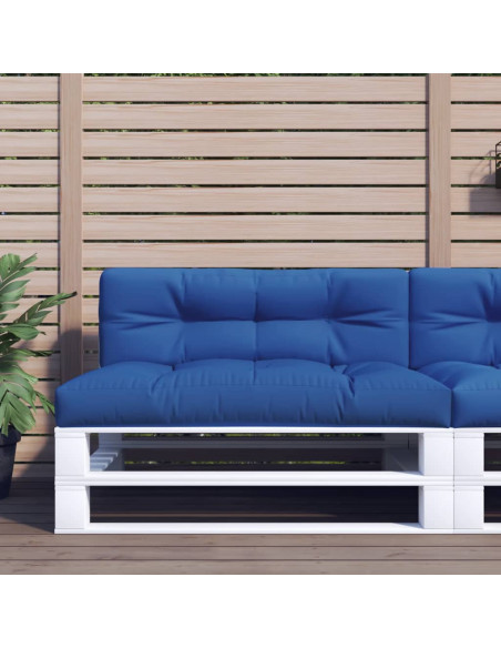 Cuscino per Pallet Blu Reale 120x40x12 cm in Tessuto