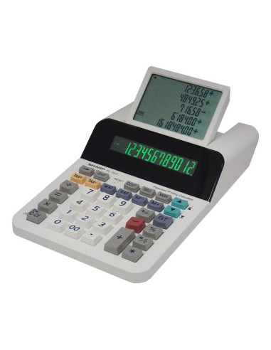 Sharp EL-1501 calcolatrice Desktop Calcolatrice con stampa Multicolore, Bianco