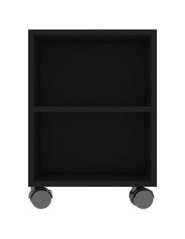 Mobile Porta TV Nero 120x35x48 cm in Legno Multistrato