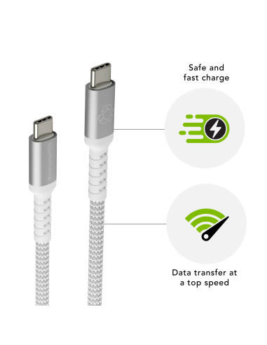 dbramante1928 CB12CCGR7116 cavo USB USB 2.0 1,2 m USB C Bianco