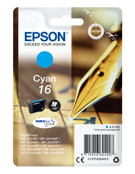Epson Pen and crossword Cartuccia Penna e cruciverba Ciano Inchiostri DURABrite Ultra 16