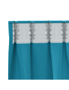Tende Blackout con Anelli 2 pcs Turchese 245 x 140 cm