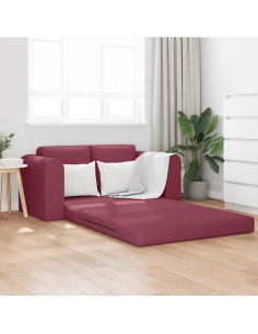 Divano letto 60cm Rosso Vino Tessuto