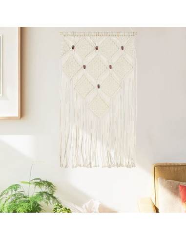 Decorazione da Parete in Macramè 40x80 cm Cotone