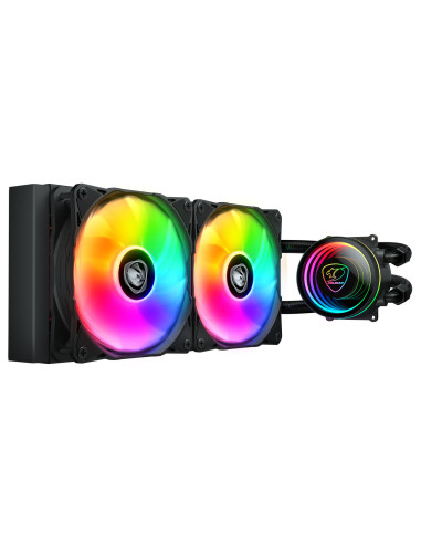 COUGAR CGR-PSDELRGB-B-240 Case per computer Raffreddatore di liquidi tutto in uno Nero 1 pz