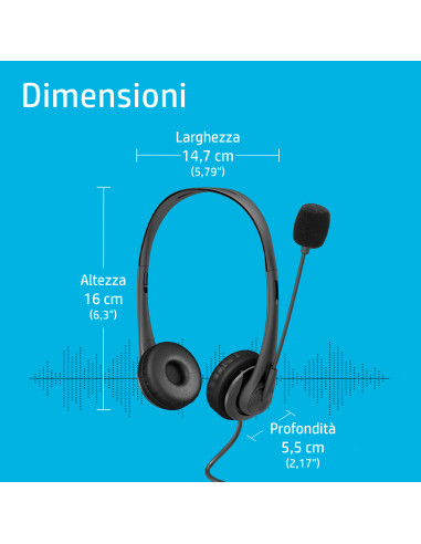 HP Cuffie stereo USB G2