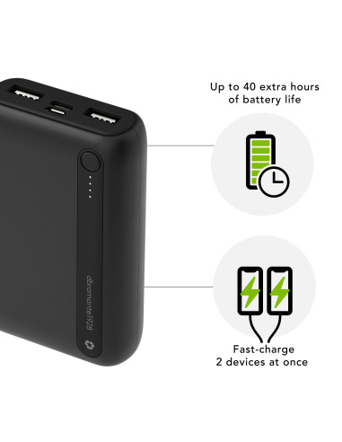 dbramante1928 CP10ACBL7109 batteria portatile Polimeri di litio (LiPo) 10000 mAh Nero