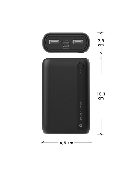 dbramante1928 CP10ACBL7109 batteria portatile Polimeri di litio (LiPo) 10000 mAh Nero