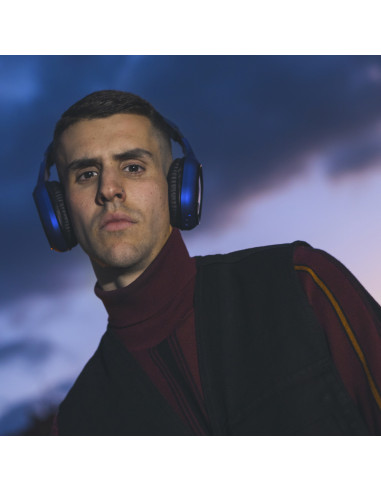 NGS Artica Sloth Auricolare Con cavo e senza cavo A Padiglione Musica e Chiamate Bluetooth Nero, Blu