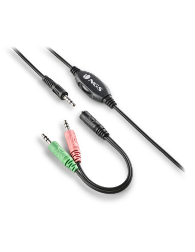 NGS MSX 10 PRO Auricolare Cablato A Padiglione Gaming Nero