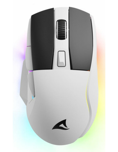 SHARKOON MOUSE SKILLER SGM50 BIANCO CABLATO E WIRELESS, 6400 DPI
