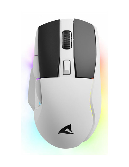 SHARKOON MOUSE SKILLER SGM50 BIANCO CABLATO E WIRELESS, 6400 DPI