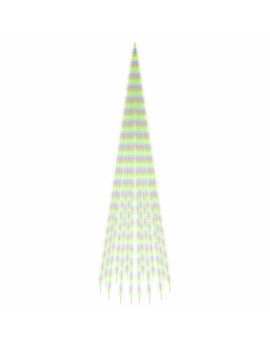 Albero di Natale Pennone Colorato 1134 LED 800 cm