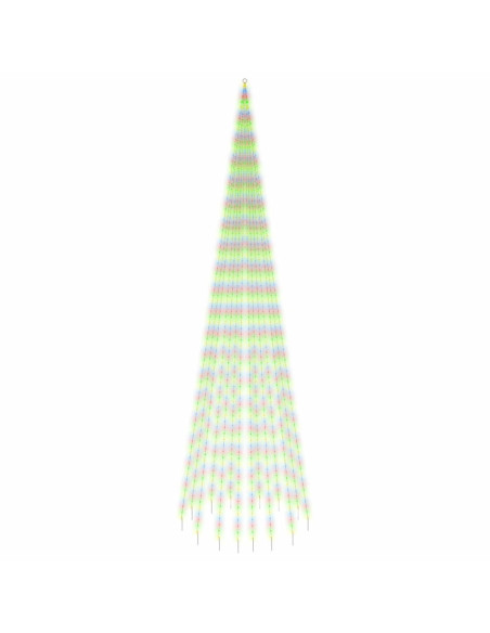 Albero di Natale Pennone Colorato 1134 LED 800 cm