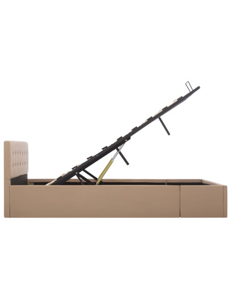 Giroletto Idraulico Contenitore Cappuccino Similpelle 140x200cm