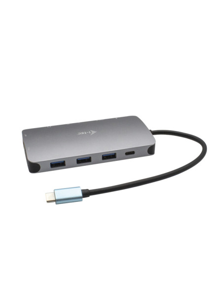 i-tec Metal USB-C Nano Dock HDMI/VGA with LAN + Charger 100W