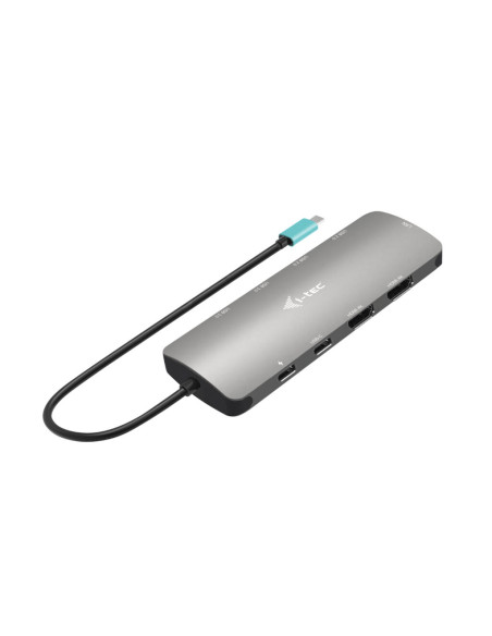 i-tec Metal USB-C Nano 2x Display Docking Station with PD 100 W + Charger 100W