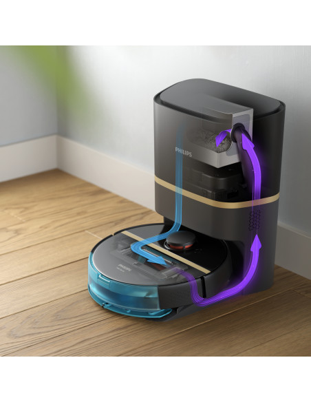 Philips HomeRun 7000 Series Aqua XU7100/01 Robot aspirapolvere e lavapavimenti