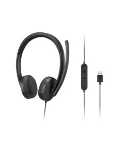 Lenovo 4XD1P83425 cuffia e auricolare Cablato A Padiglione Musica e Chiamate USB tipo A Nero 2