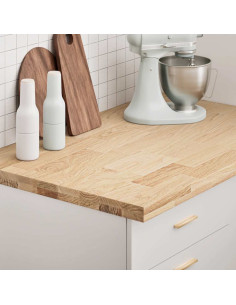 Piano di Lavoro Cucina 100x63,5x4 cm Legno Massello Rovere