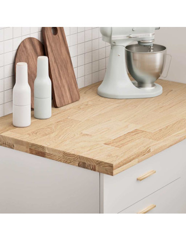 Piano di Lavoro Cucina 100x63,5x4 cm Legno Massello Rovere