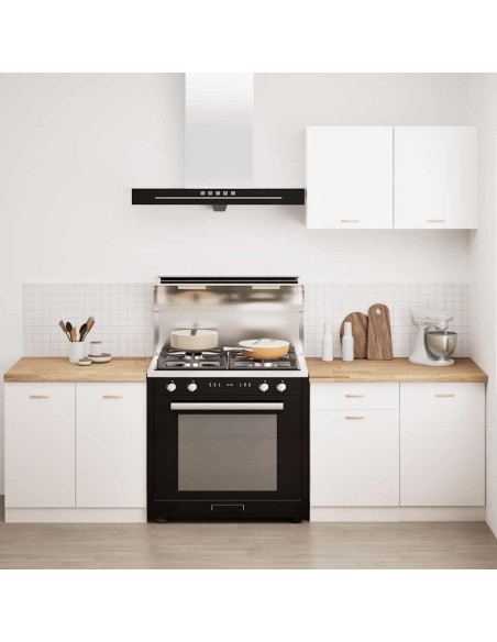 Piano di Lavoro Cucina 80x63,5x4 cm Legno Massello Rovere