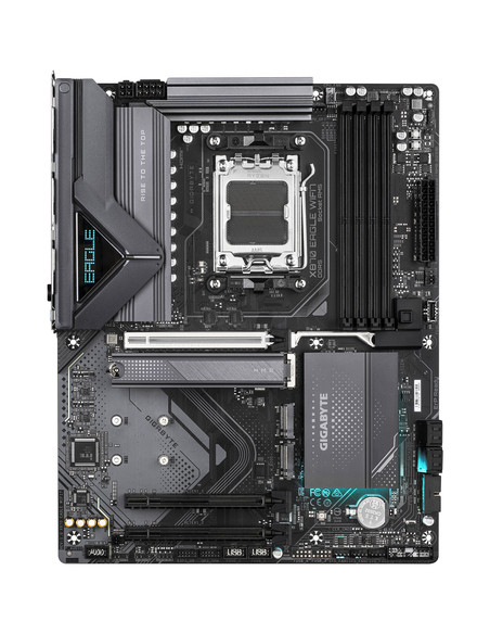 GIGABYTE X870 EAGLE WIFI7 Scheda Madre - Supporta CPU AMD Ryzen 9000, 14+2+2 fasi VRM, fino a 8000MHz DDR5 (OC), 1xPCIe 5.0 + 2x