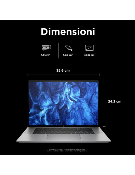 HP ZBook Studio G11 Intel Core Ultra 7 155H Workstation mobile 40,6 cm (16") WQUXGA 32 GB DDR5-SDRAM 1 TB SSD NVIDIA RTX 3000 Ad