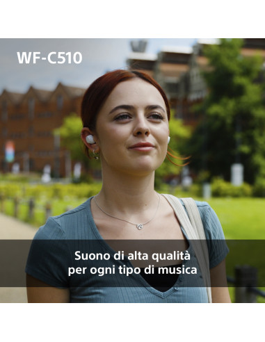 Sony WF-C510 | Cuffie True Wireless - Suono di alta qualità, Equalizzatore personalizzabile, Design Confortevole, Batteria da 2